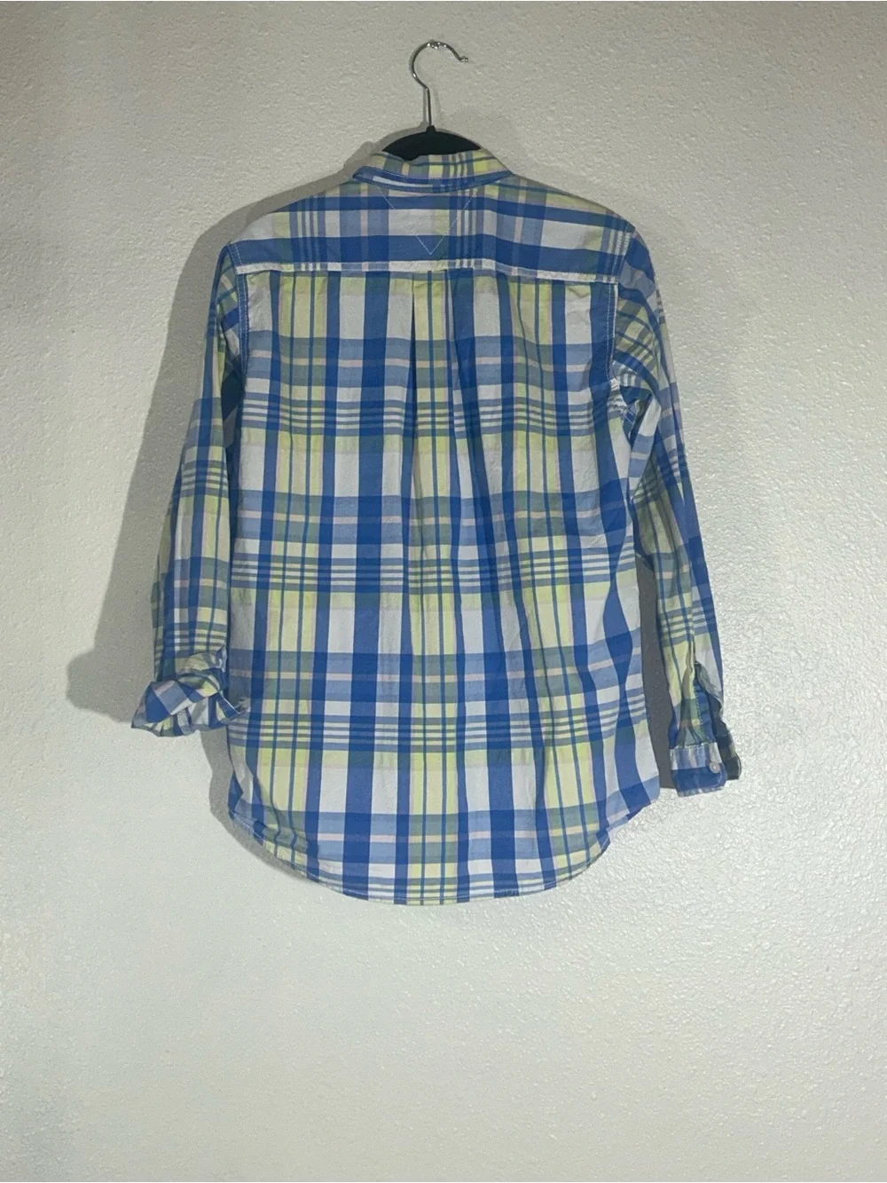 Tommy Hilfiger Blue & Yellow Plaid Button-Down Shirt